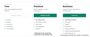 grammarly pricing