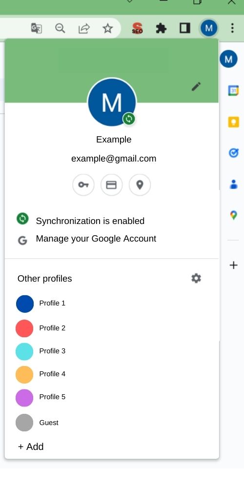 Manage Google Accounts
