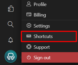 Rambox Shortcuts