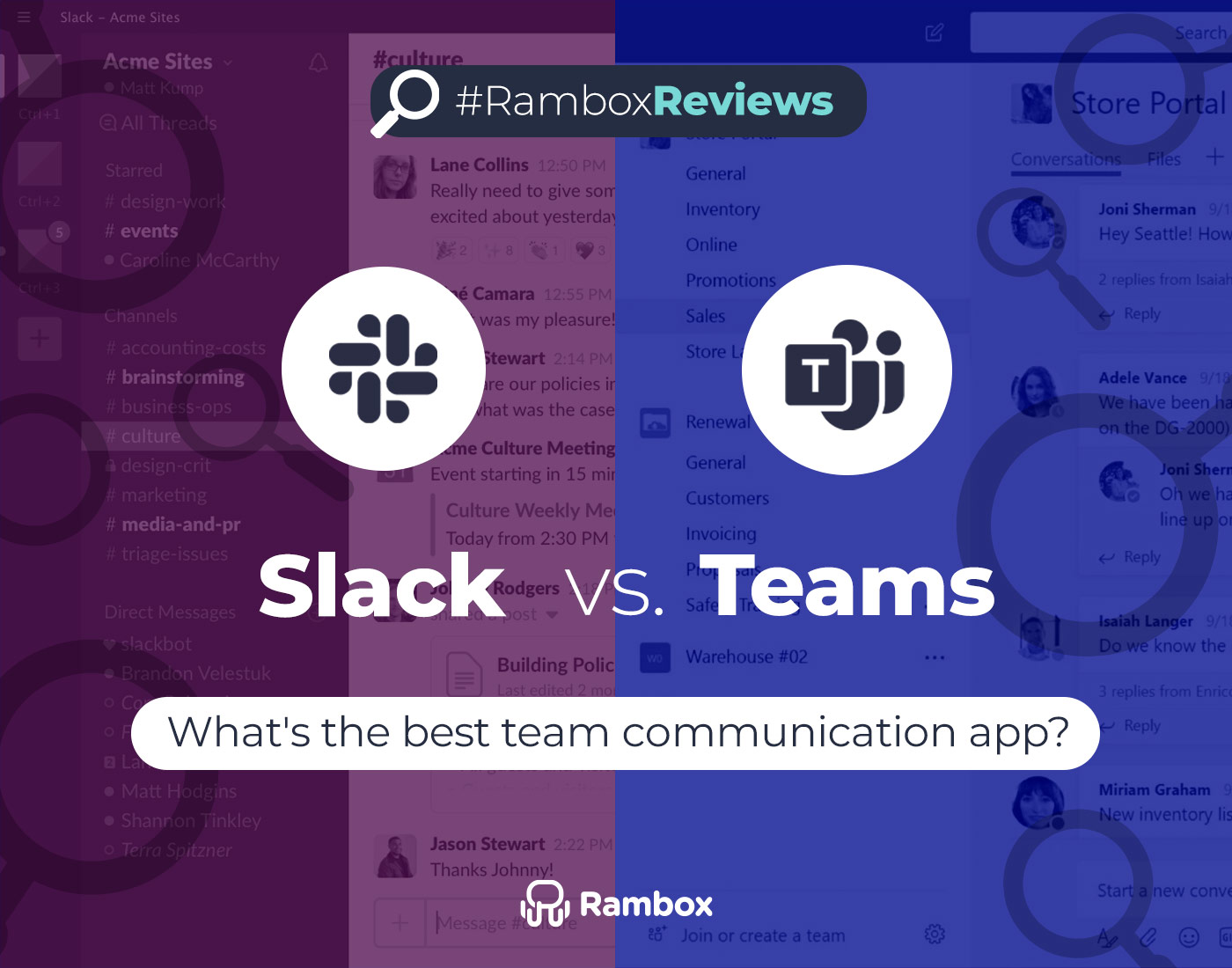 Slack vs Teams: What’s the best team communication app? - Rambox