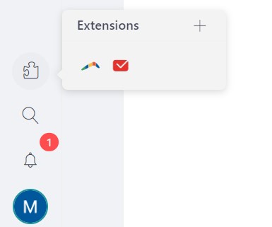 extensions- gmail desktop app