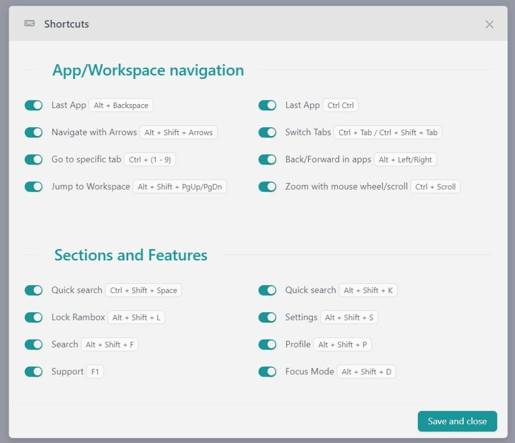 shortcuts - recruitment app