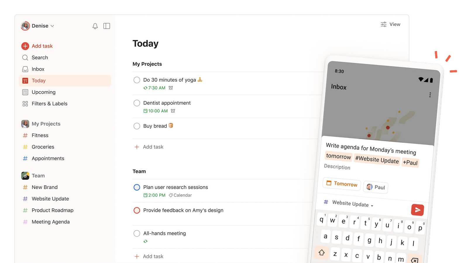Apps to help with distractions - Todoist