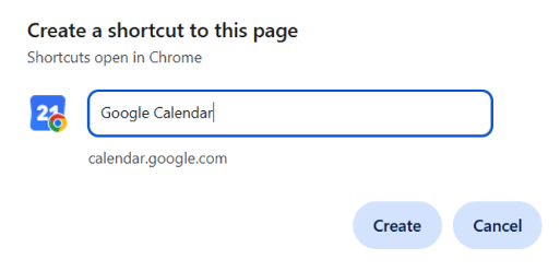 Google Calendar_shortcut