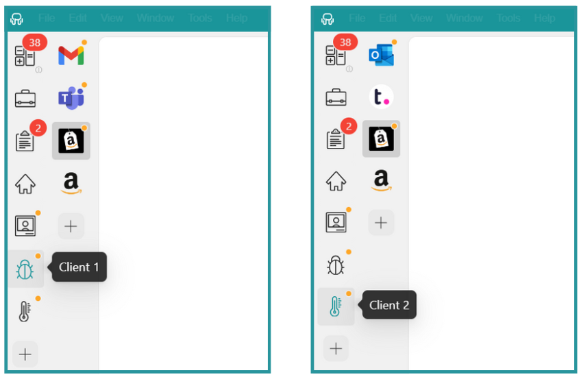 How to switch Amazon accounts on laptop-Rambox Workspaces