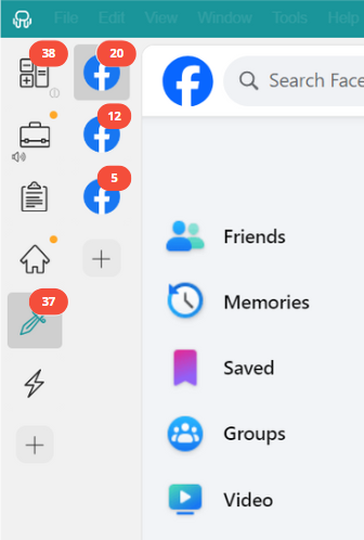 Facebook Rambox notifications