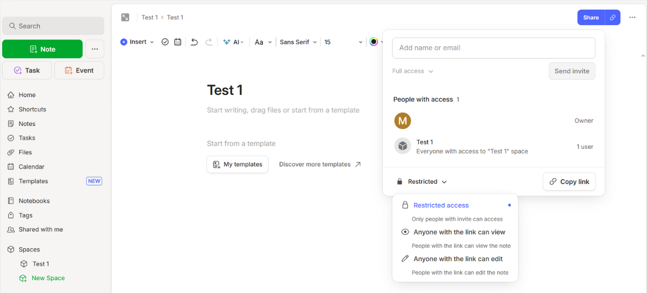 Evernote vs OneNote-Evernote collaboration