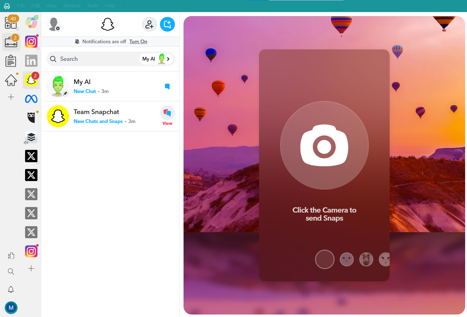 Can you have multiple snapchat accounts - Rambox