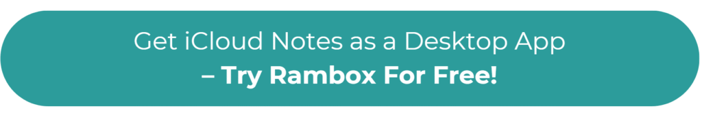 iCloud notes on windows - CTA Rambox