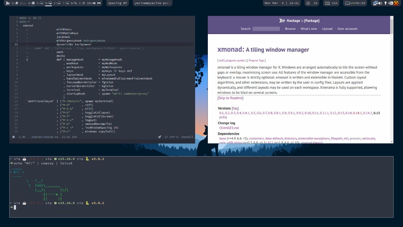 Best Linux Workspace Managers-Xmonad